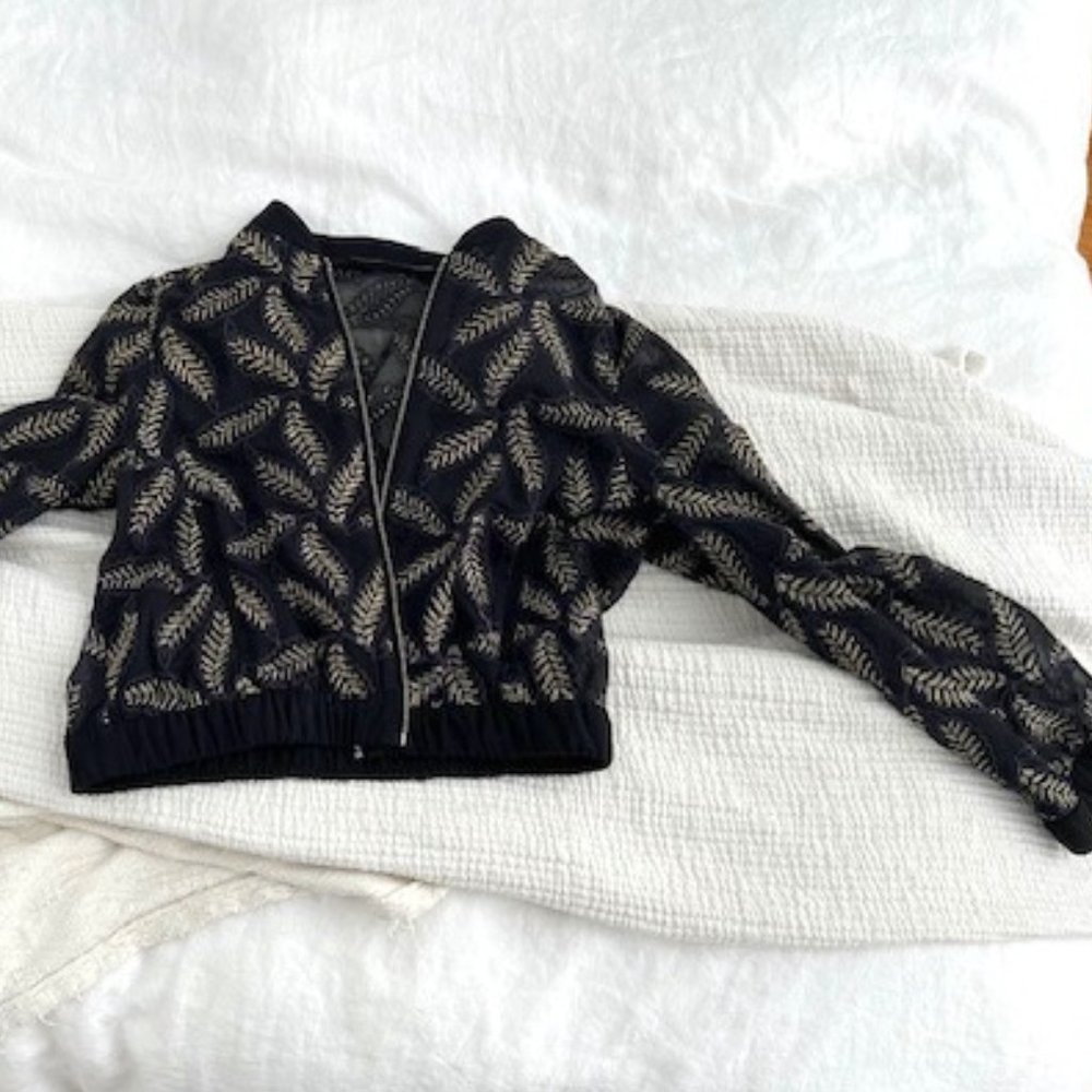 2014 Zara Sparkle Crop Jacket